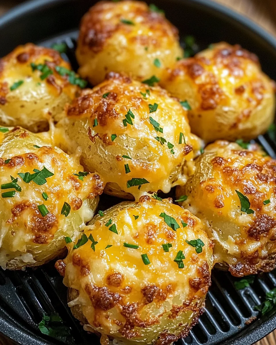 Air Fryer Cheesy Potatoes