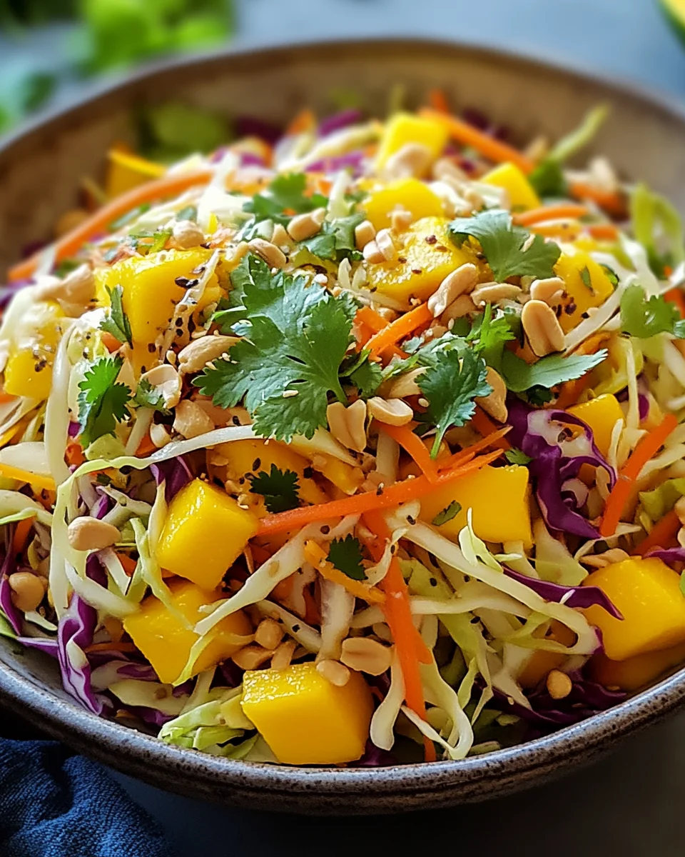 Asiatischer Spitzkohl-Mango-Salat