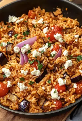 Auberginen-Reispfanne mit Feta 22 Auberginen-Reispfanne mit Feta
