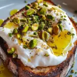Burrata-Toast mit Pistazien und hei&szlig;em Honig