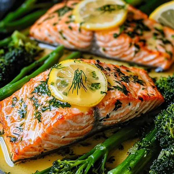 Buttergebackener Lachs mit Broccolini