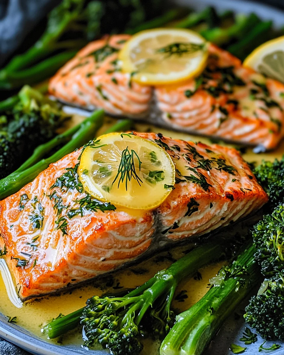 Buttergebackener Lachs mit Broccolini