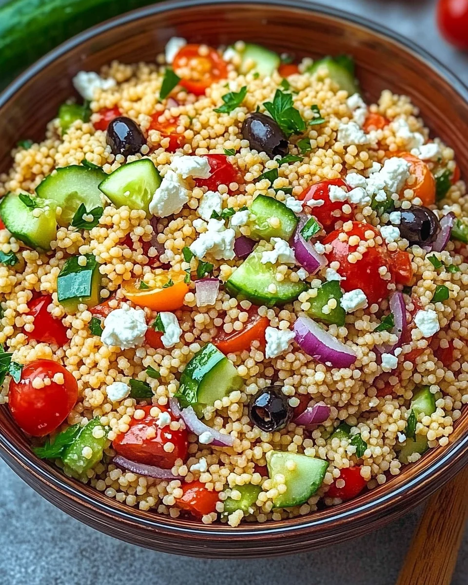 Couscous-Salat mit Feta