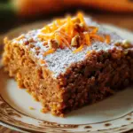 Einfacher Mehlfreier Haferflocken Karottenkuchen