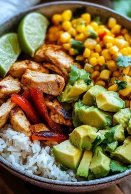 Fajita-Huhn-Burrito-Schüssel