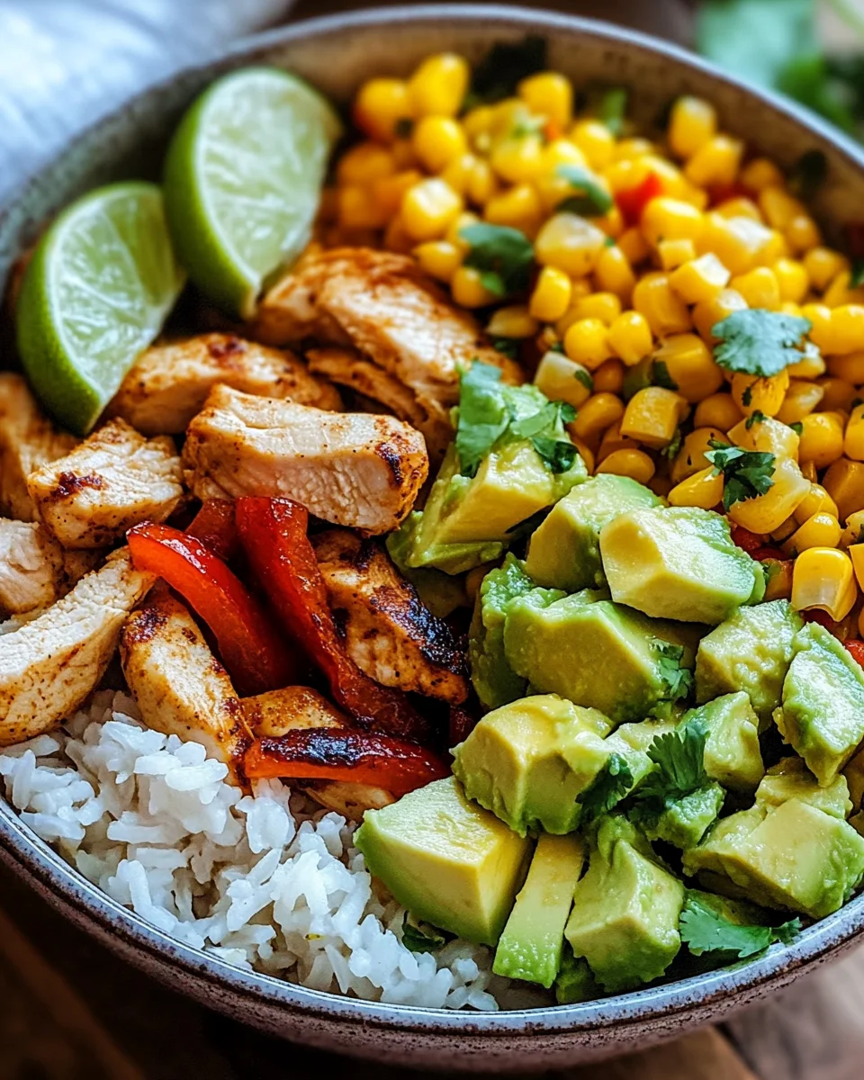 Fajita-Huhn-Burrito-Schüssel 22 Fajita-Huhn-Burrito-Schüssel