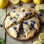Fruchtige Blaubeer-Scones mit Zitronenguss