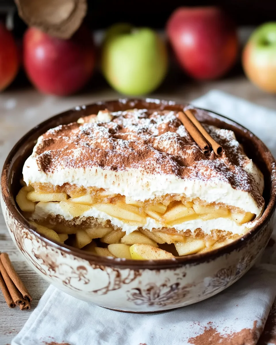 Fruchtiger Apfel Tiramisu ohne Ei - gelingsicheres und einfaches Rezept 22 Fruchtiger
