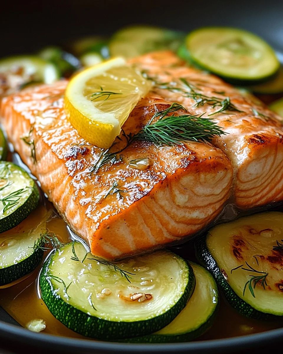 Gebratener Lachs mit Zucchini 16 Gebratener