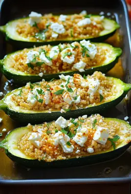 Gefüllte Zucchinis mit Couscous und Feta 26 Gefüllte Zucchinis mit Couscous und Feta