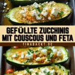 Gefüllte Zucchinis mit Couscous und Feta 22 Pinterest Hidden Image
