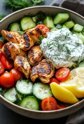 Griechische Hähnchen-Tzatziki-Bowl 27 Griechische Hähnchen-Tzatziki-Bowl