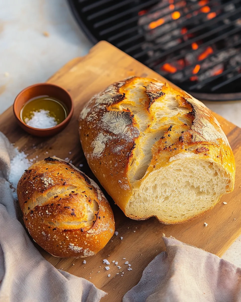 Grillbrot mit Olivenöl und Meersalz 18 Grillbrot