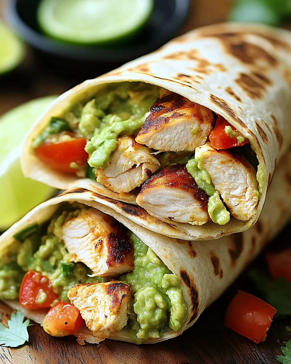 Guacamole Chicken Wraps 17 Guacamole