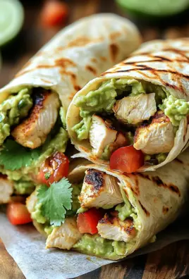 Guacamole Chicken Wraps 30 Guacamole Chicken Wraps