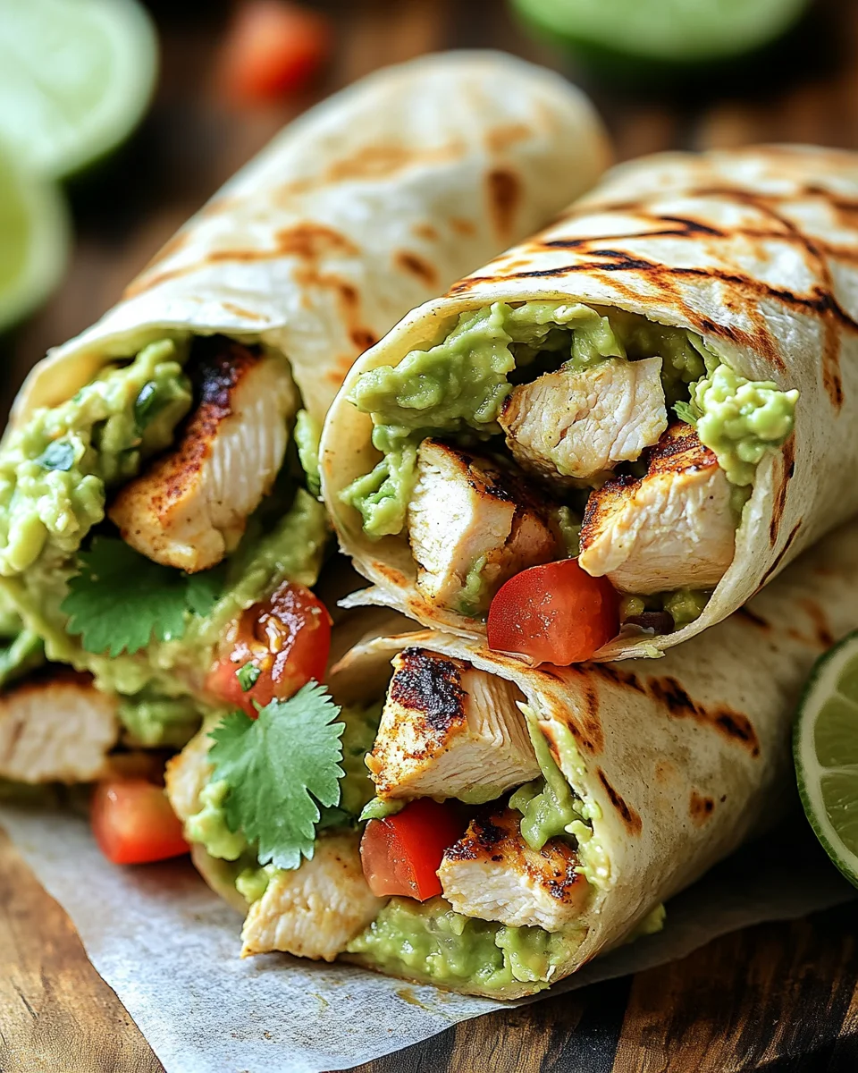Guacamole Chicken Wraps 19 Guacamole Chicken Wraps