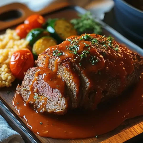 Hackbraten aus dem Backofen