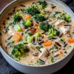 H&auml;hnchen Brokkoli Wildreis Suppe