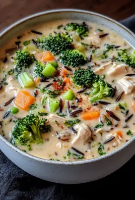 Hähnchen Brokkoli Wildreis Suppe 24 Hähnchen Brokkoli Wildreis Suppe