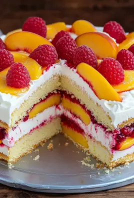 Himbeer-Pfirsich-Torte 23 Himbeer-Pfirsich-Torte