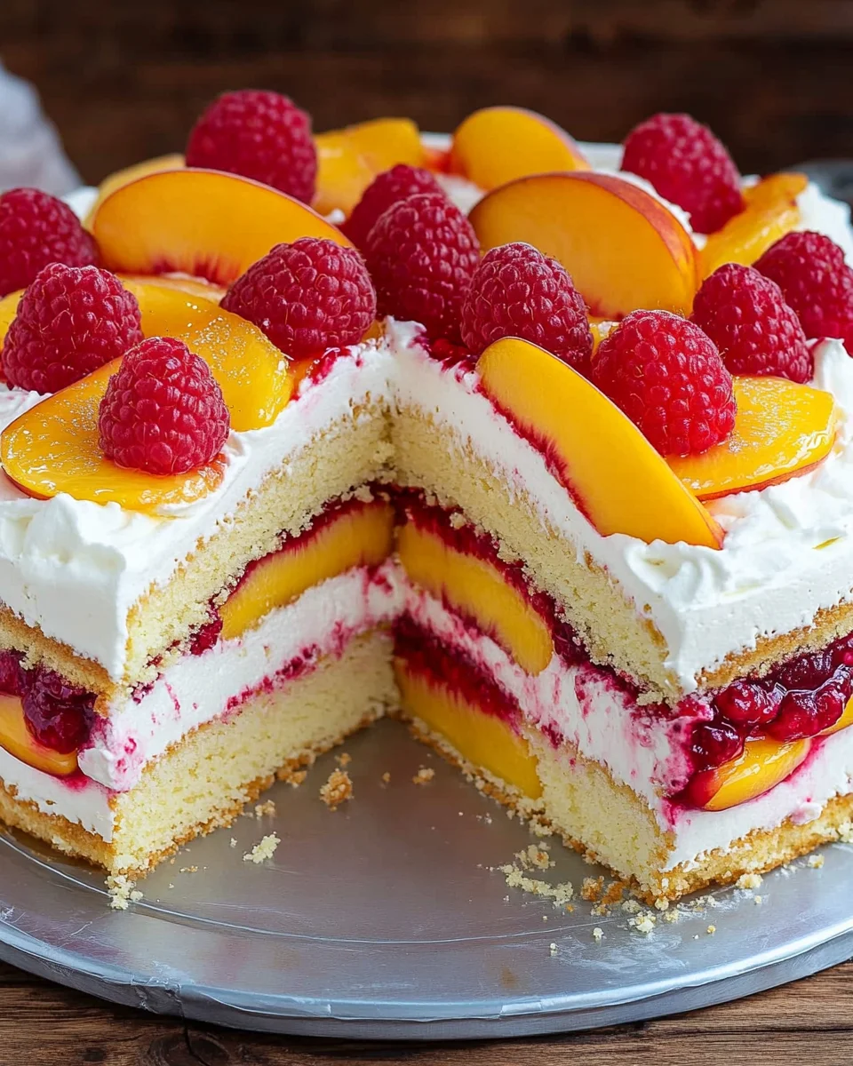 Himbeer-Pfirsich-Torte 18 Himbeer-Pfirsich-Torte