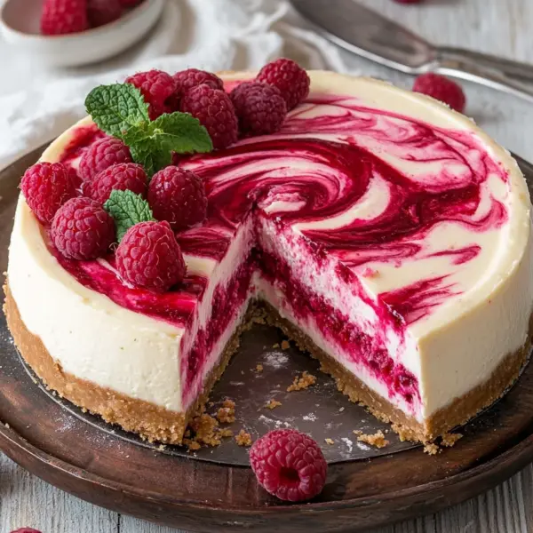 Himbeer Schmand Cheesecake