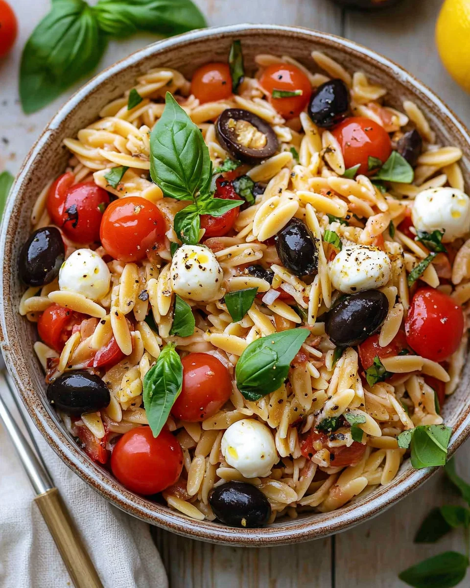 italienischer Orzo-Nudelsalat