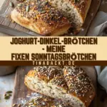 Joghurt-Dinkel-Brötchen - meine fixen Sonntagsbrötchen 18 Pinterest Hidden Image