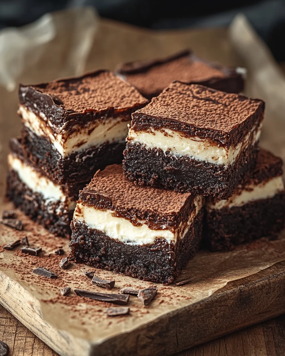 Käsekuchen Brownies mit Frischkäse und Schokolade 22 Käsekuchen Brownies mit Frischkäse und Schokolade