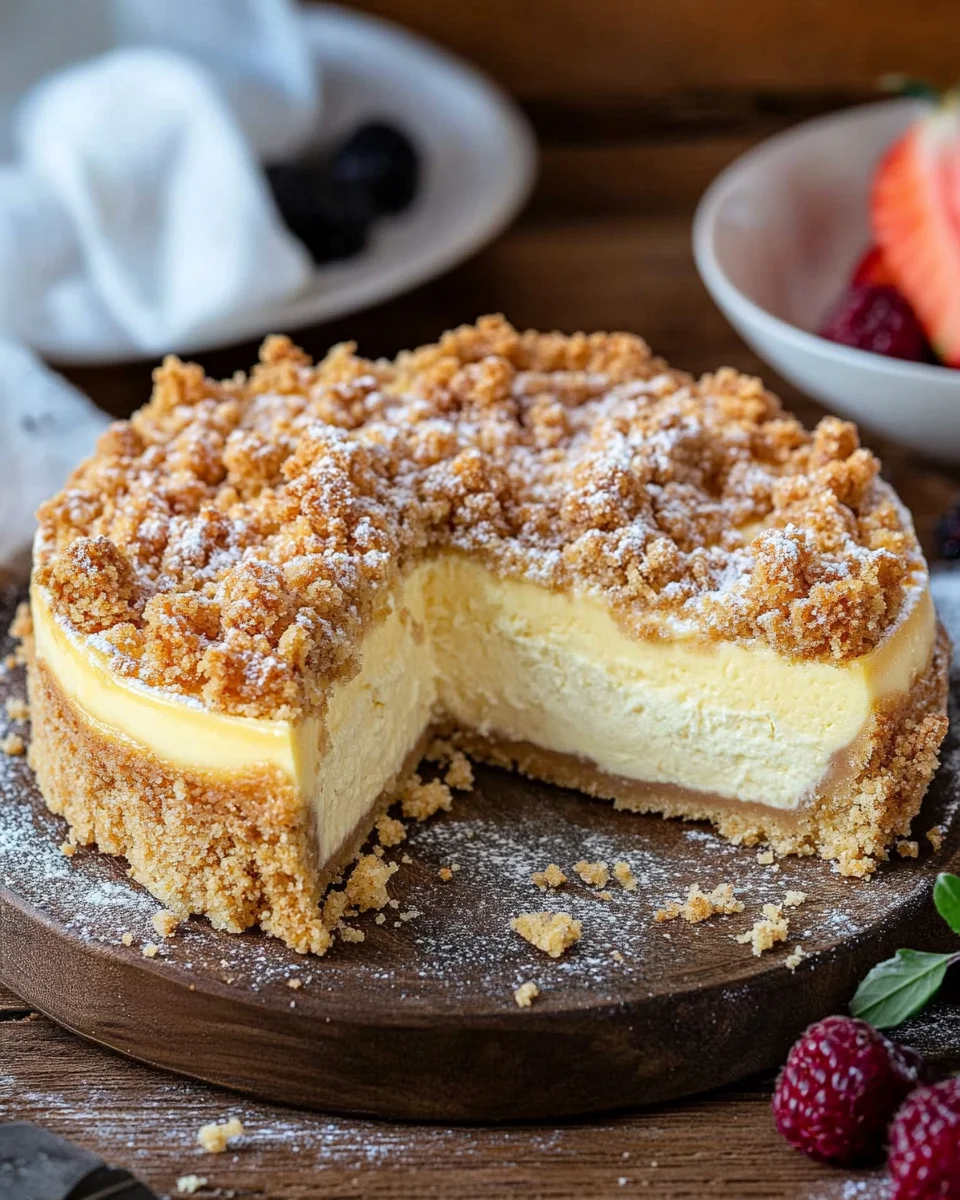 K&auml;sekuchen mit Streusel