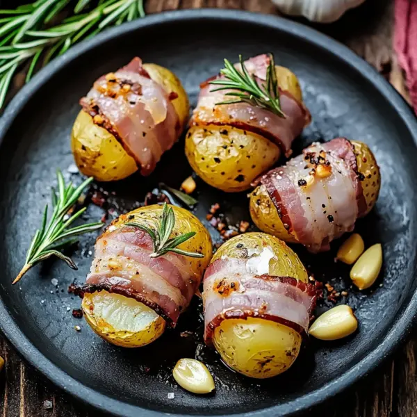 Kartoffeln im Speckmantel