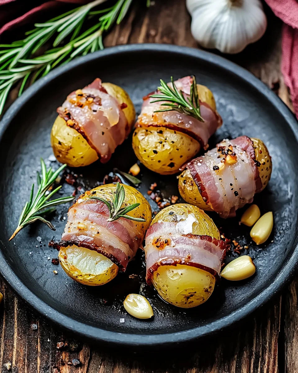 Kartoffeln im Speckmantel