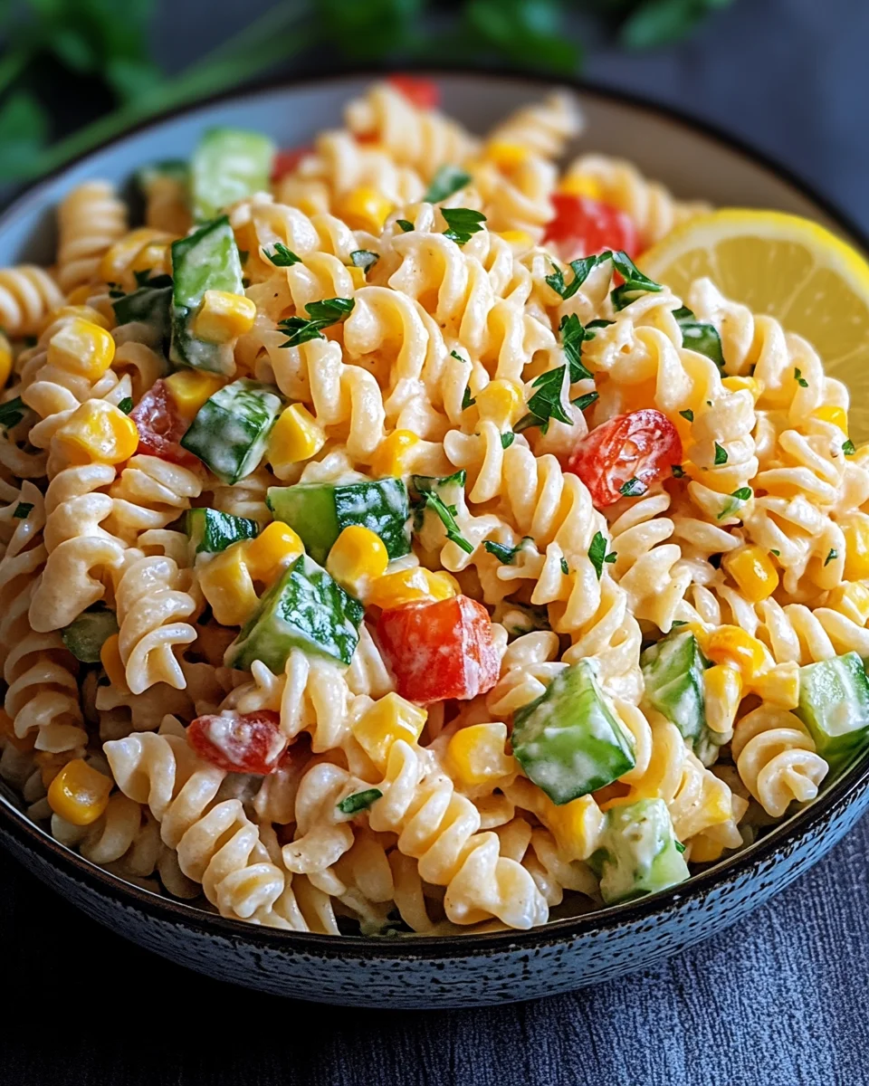 Kinder Nudelsalat mit Frischkäse 21 Kinder
