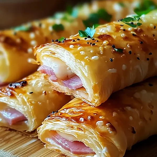 Knusprige Blätterteig-Schinken-Käse