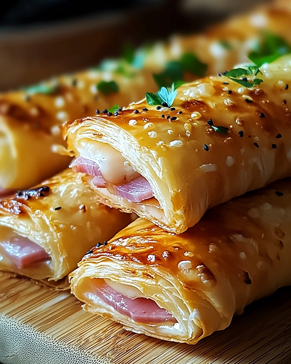 Knusprige Blätterteig-Schinken-Käse