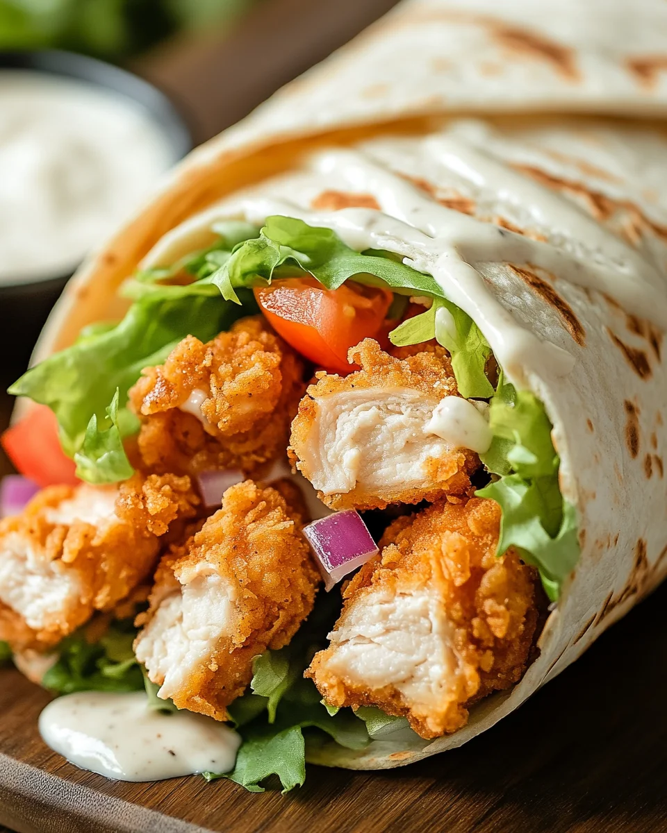 Knuspriger Chicken Ranch Snack Wrap 24 Knuspriger