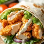Knuspriger Chicken Ranch Snack Wrap