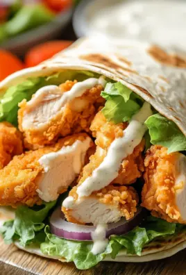 Knuspriger Chicken Ranch Snack Wrap 21 Knuspriger Chicken Ranch Snack Wrap