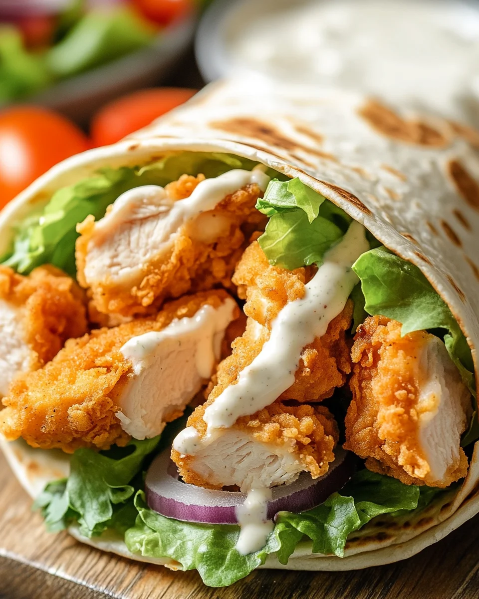 Knuspriger Chicken Ranch Snack Wrap 26 Knuspriger Chicken Ranch Snack Wrap
