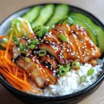 Koreanischer Reis H&auml;hnchen Bowl