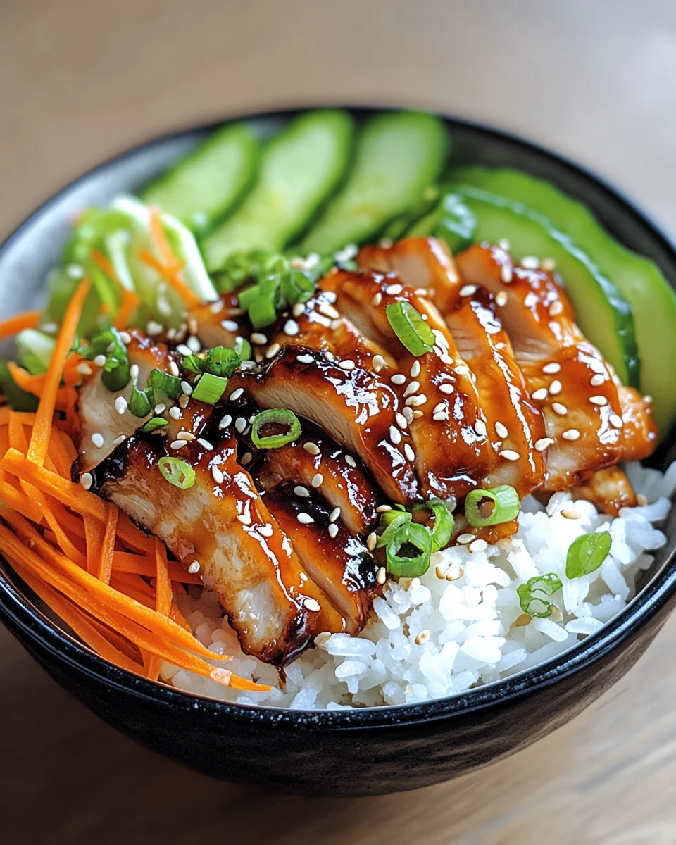 Koreanischer Reis H&auml;hnchen Bowl