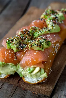 Lachs Avocado Laugenstange mit Topping 21 Lachs Avocado Laugenstange mit Topping