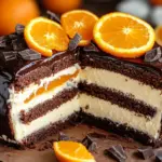 Lebkuchen-Torte mit Paradiescreme und Mandarinen