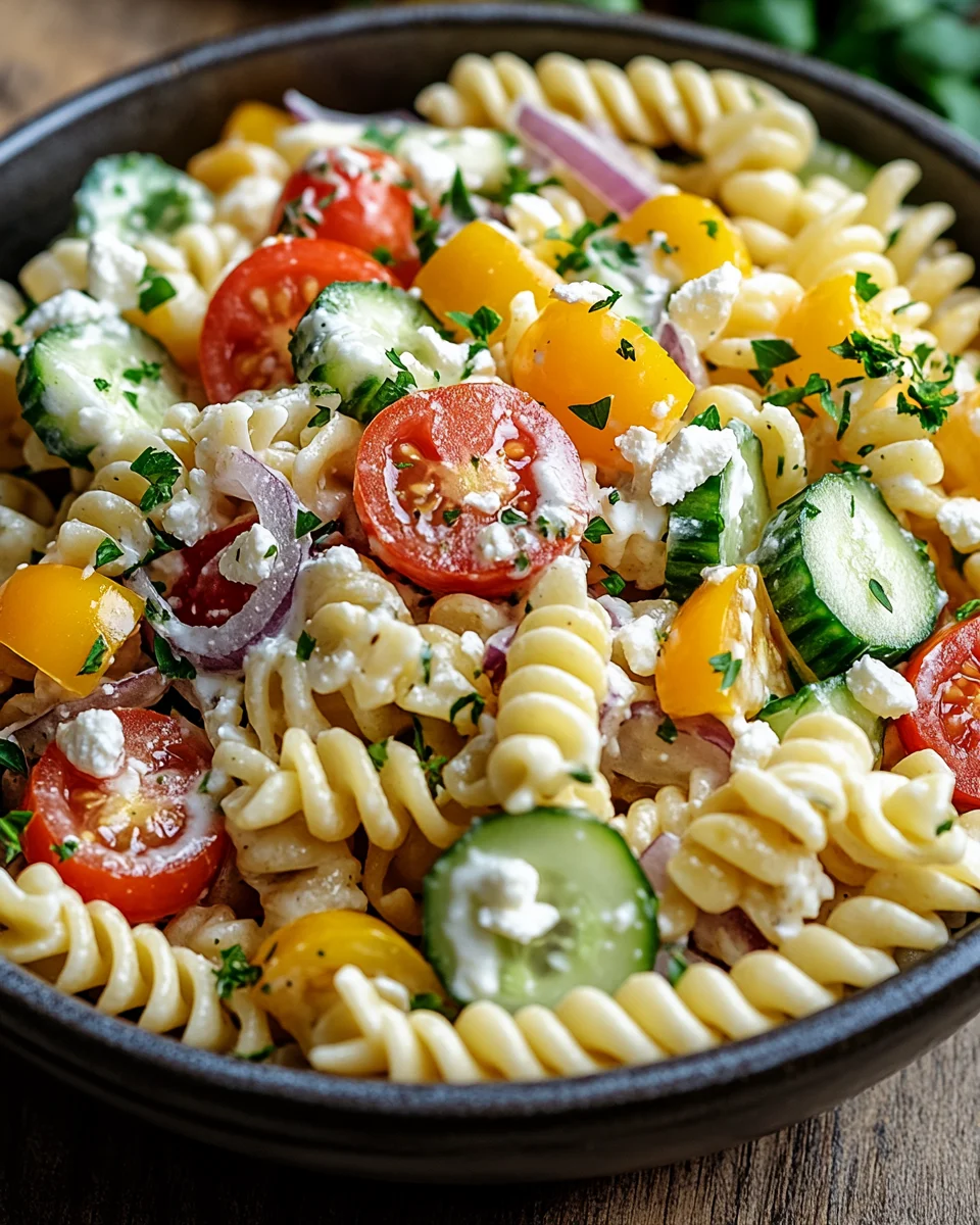 Leichter Nudelsalat mit Joghurt-Dressing 27 Leichter