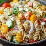 Leichter Nudelsalat mit Joghurt-Dressing