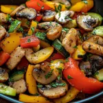 Low-Carb Gem&uuml;sepfanne mit Gefl&uuml;gel