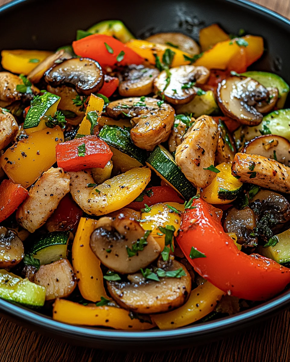Low-Carb Gemüsepfanne mit Geflügel 26 Low-Carb Gemüsepfanne mit Geflügel