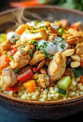 Marokkanische Hühner-Couscous-Schüssel 22 Marokkanische Hühner-Couscous-Schüssel