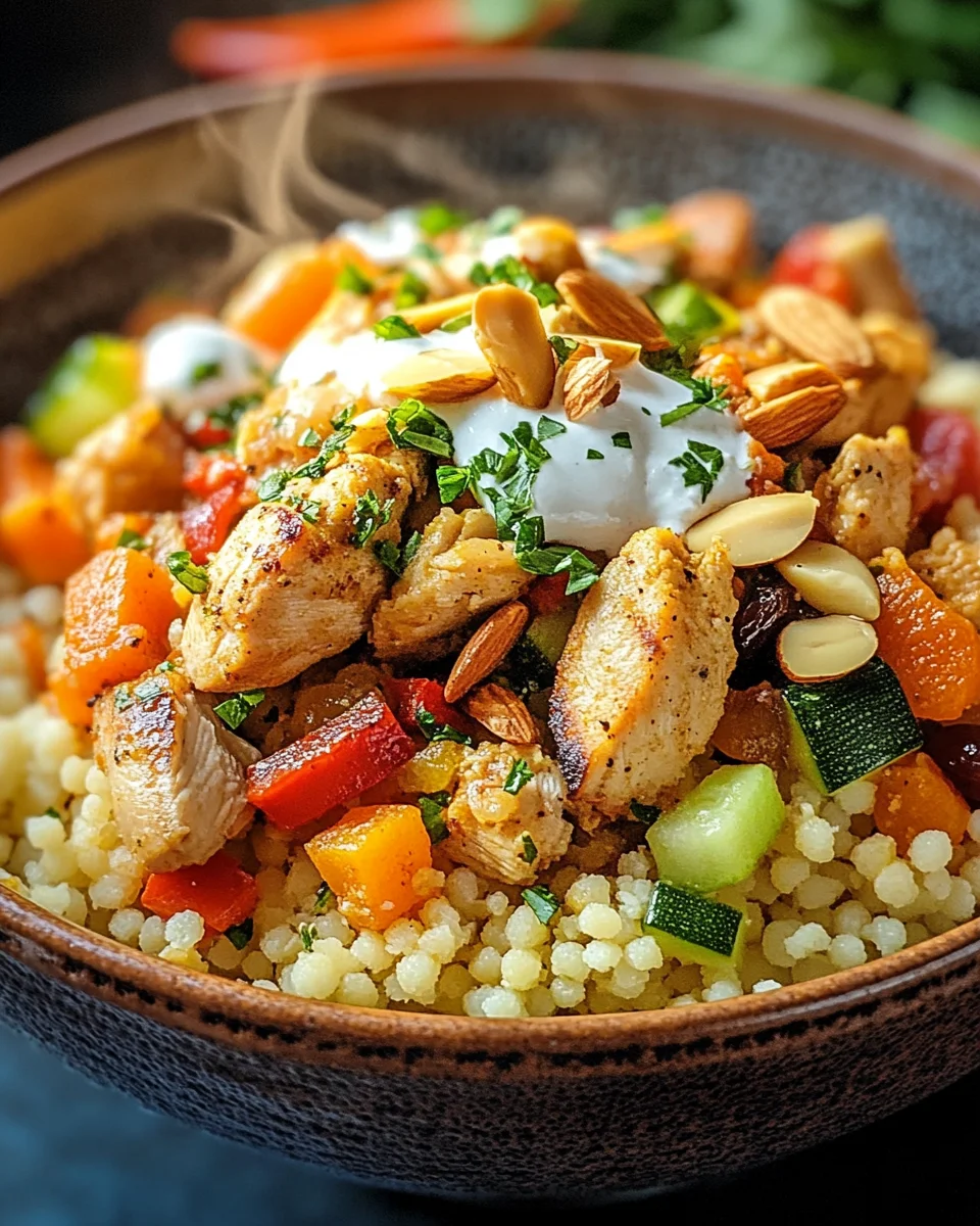 Marokkanische Hühner-Couscous-Schüssel 30 Marokkanische Hühner-Couscous-Schüssel