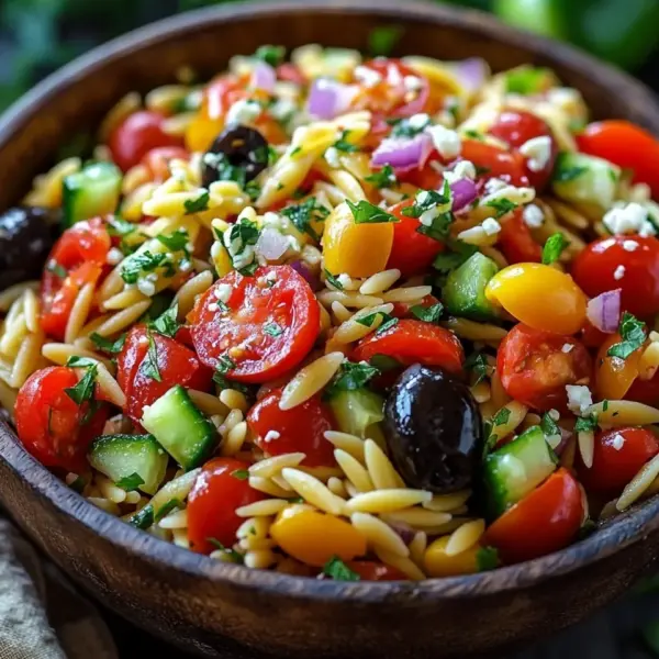 Mediterraner Orzo Salat